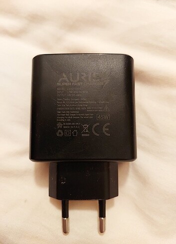 auris süper hızlı şarj adaptörü
