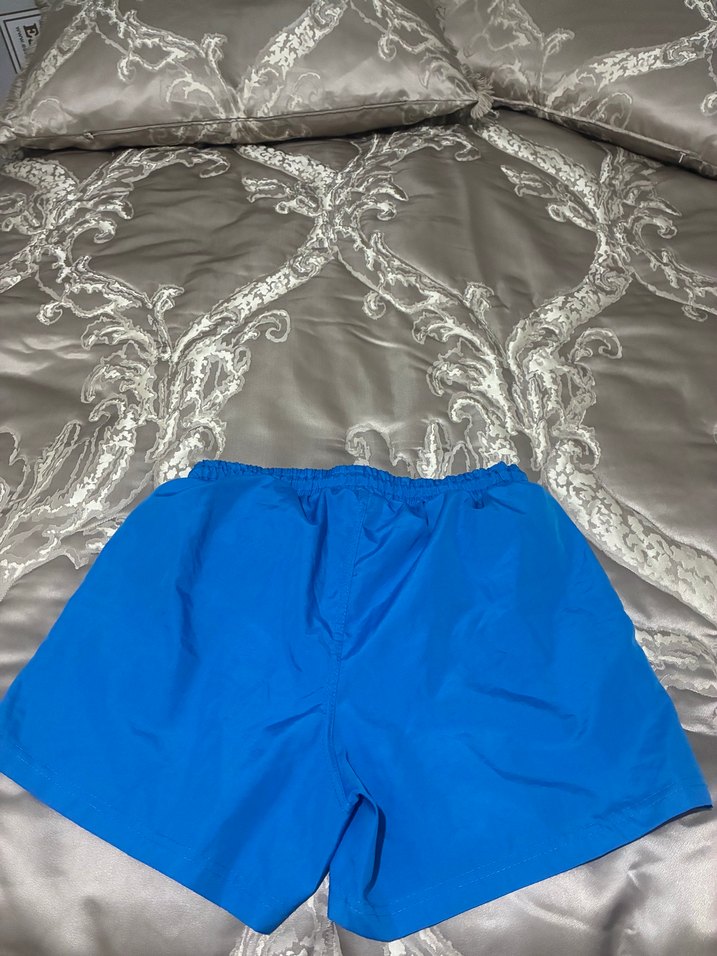 Erkek Mavi Mini Rahat Kesim Deniz Şortu - Görsel 2