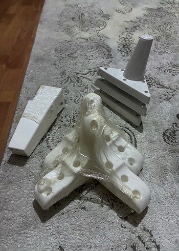 Beyaz Model Kiti Parçaları/Masa Ayakları