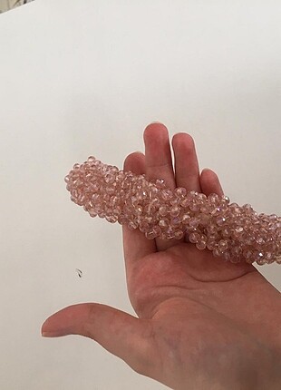 Beden pembe Renk Pudra Pembe abiye saç tacı