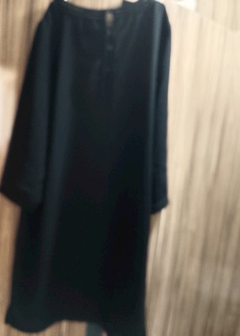 Uzun Kollu Siyah Salaş tunik