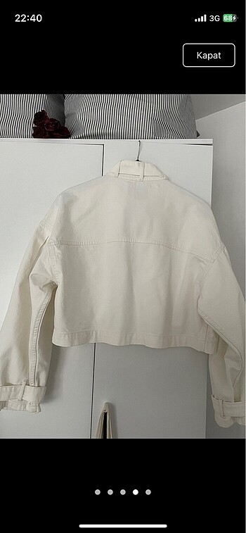 m Beden ten rengi Renk Bershka crop ceket