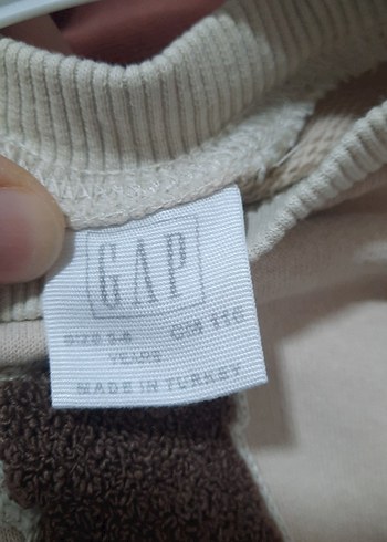 Bej GAP Baskılı Çocuk Eşofman Takımı - Görsel 5