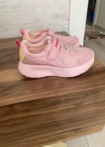 Kız Çocuk Pembe Spor Ayakkabı Velcro Bağlı