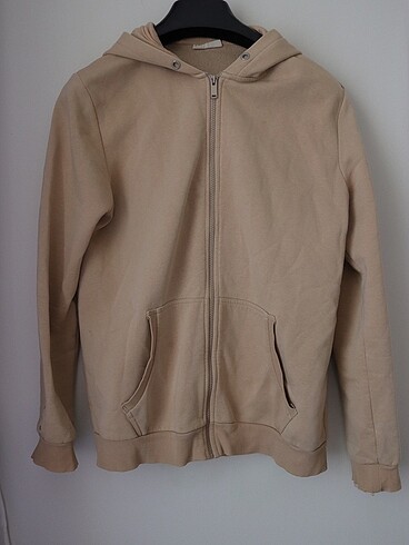 Erkek lcw l beden bej sweatshirt hırka