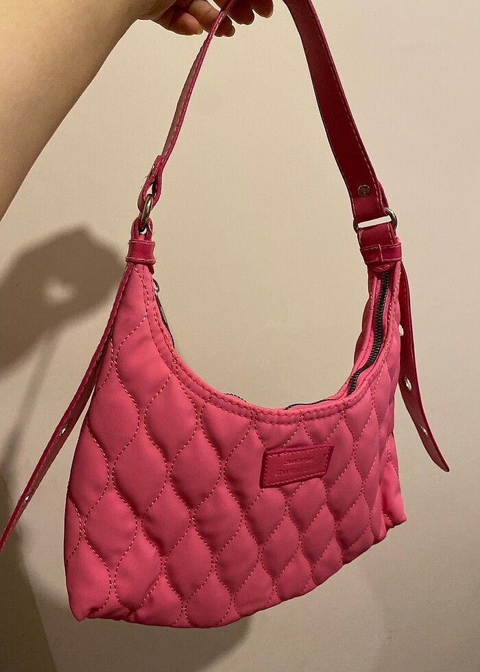 Pembe baget çanta - Görsel 2