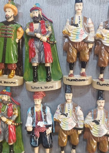 14 lü Osmanlı Figürleri Magnet Seti - Görsel 4