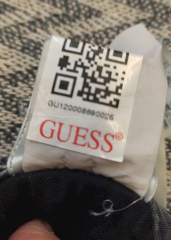 Guess Grı Yılan Desenli Kemerli Kadın Kot Pantolon - Görsel 8