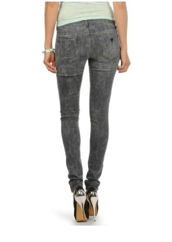 Guess Grı Yılan Desenli Kemerli Kadın Kot Pantolon - Görsel 2