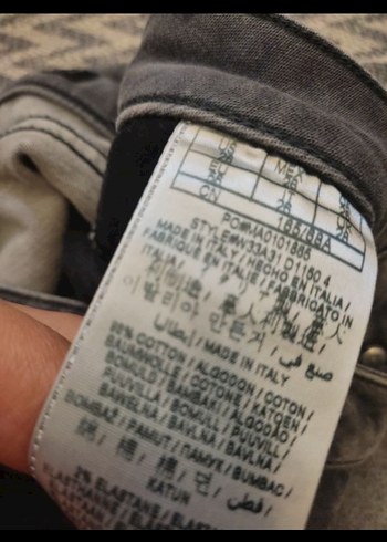 Guess Grı Yılan Desenli Kemerli Kadın Kot Pantolon - Görsel 4