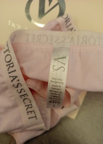 Victoria's Secret Pembe Baskılı Midi Külot - Görsel 3