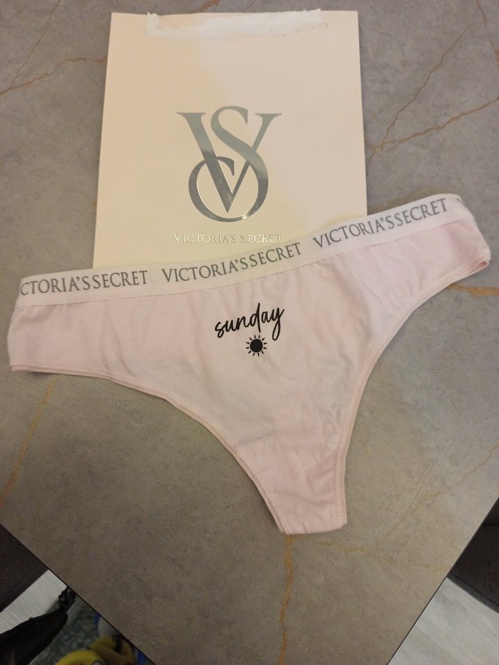 Victoria's Secret Pembe Baskılı Midi Külot - Görsel 5