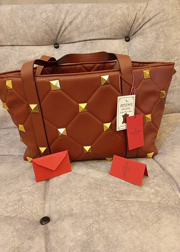 Valentino Garavani Hakiki Deri Taba Çanta - Görsel 3