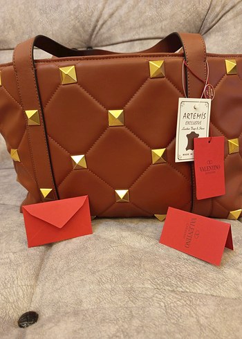 Valentino Garavani Hakiki Deri Taba Çanta - Görsel 2