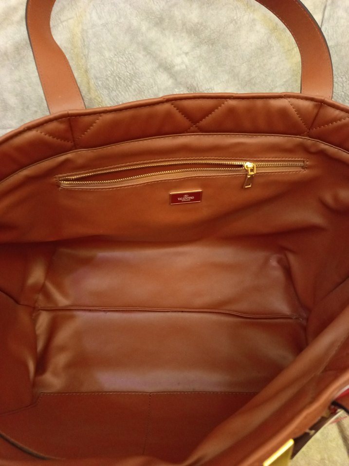 Valentino Garavani Hakiki Deri Taba Çanta - Görsel 5