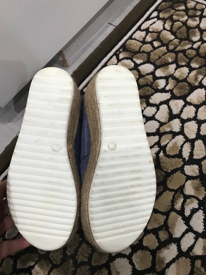 Kadın Kot Kumaşlı Dolgu Topuklu Espadril - Görsel 3