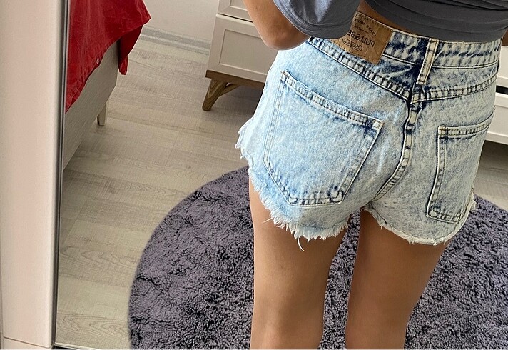 s Beden Pull bear yırtık şort s beden