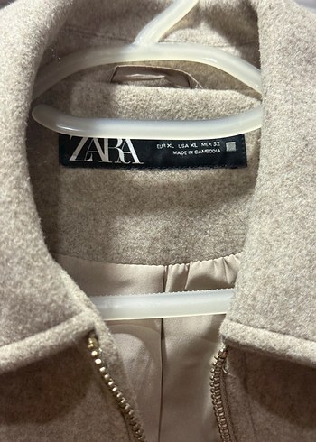 Bej Kadın Midi Boy Düğmeli Ceket - Görsel 2