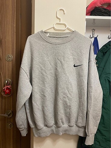 Nike Logo Gri Sweatshirt