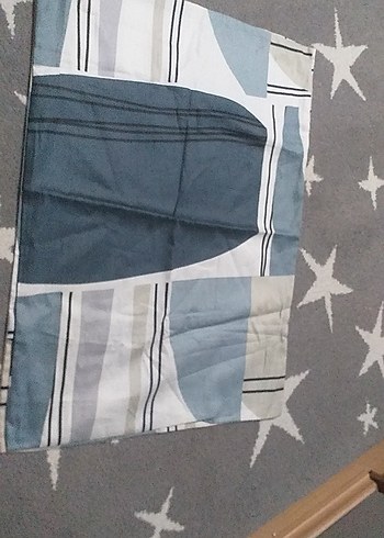 Gri Mavi Düz Yastık - Görsel 5