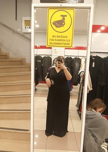 Siyah Uzun Abiye Elbise