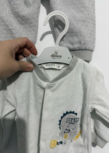Gri Erkek Bebek Nakışlı Takım - Görsel 2