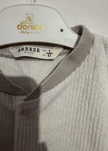 Gri Erkek Bebek Nakışlı Takım - Görsel 4