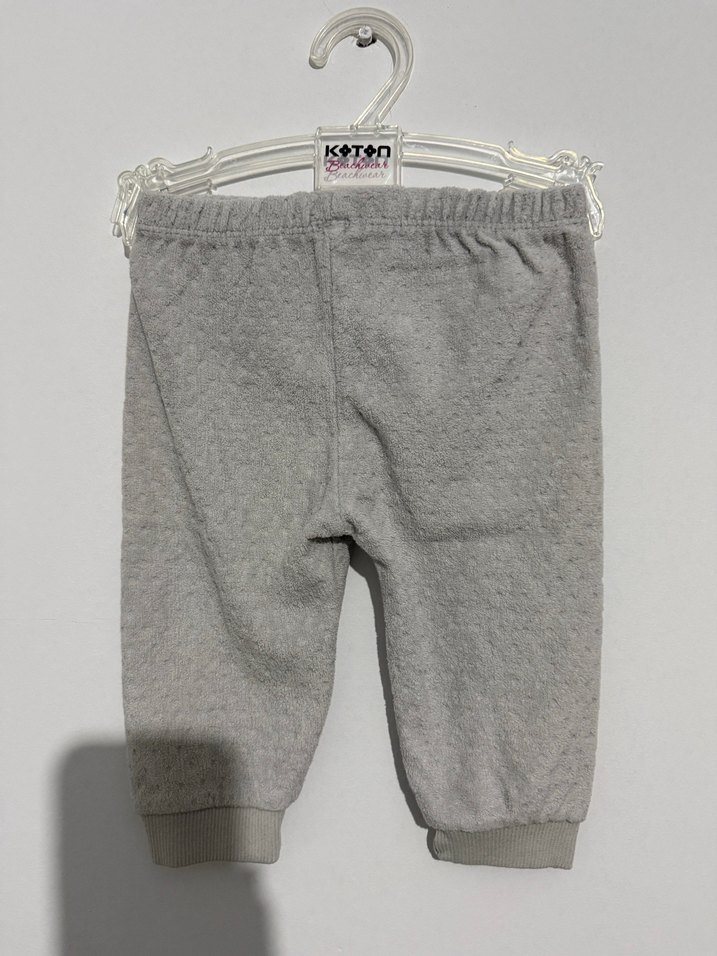 Gri Erkek Bebek Nakışlı Takım - Görsel 5