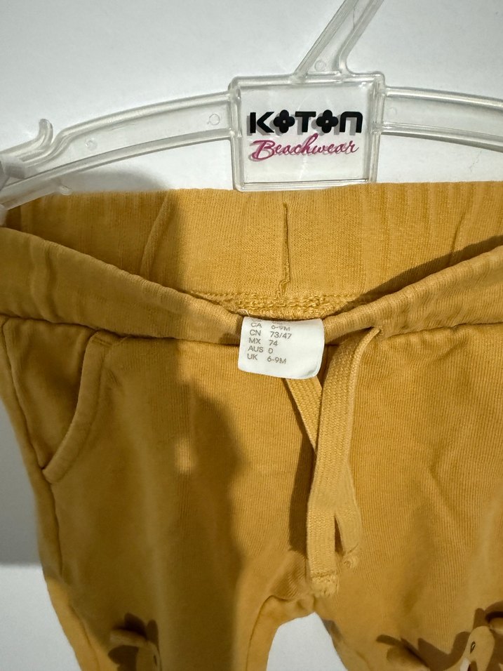 H&M 6-9 aylik alt üst kislik takim - Görsel 3