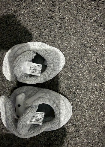 Gri Erkek Çocuk Sıcak ev panduf - Görsel 2