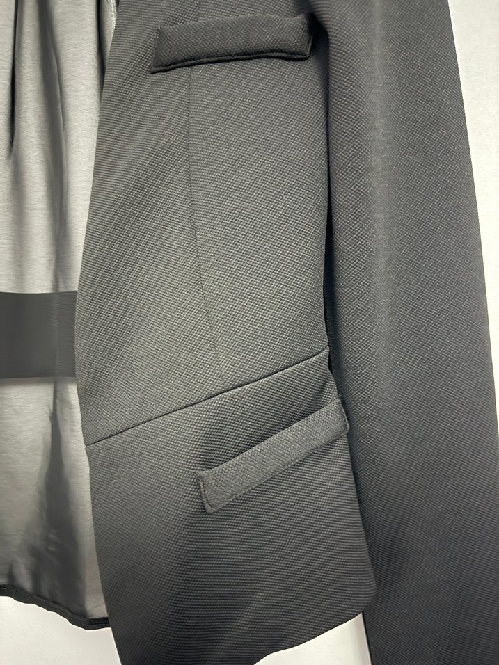 Siyah Kadın abiye blazer ceket - Görsel 4