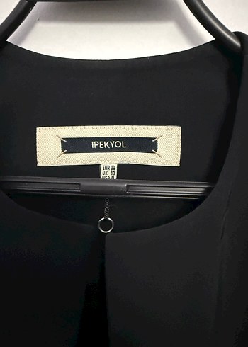 İpekyol kopcali Siyah Kadın Blazer Ceket - Görsel 3