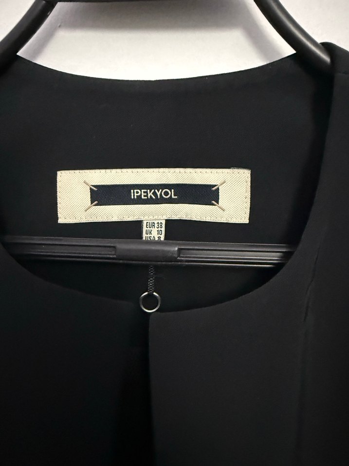 İpekyol kopcali Siyah Kadın Blazer Ceket - Görsel 3