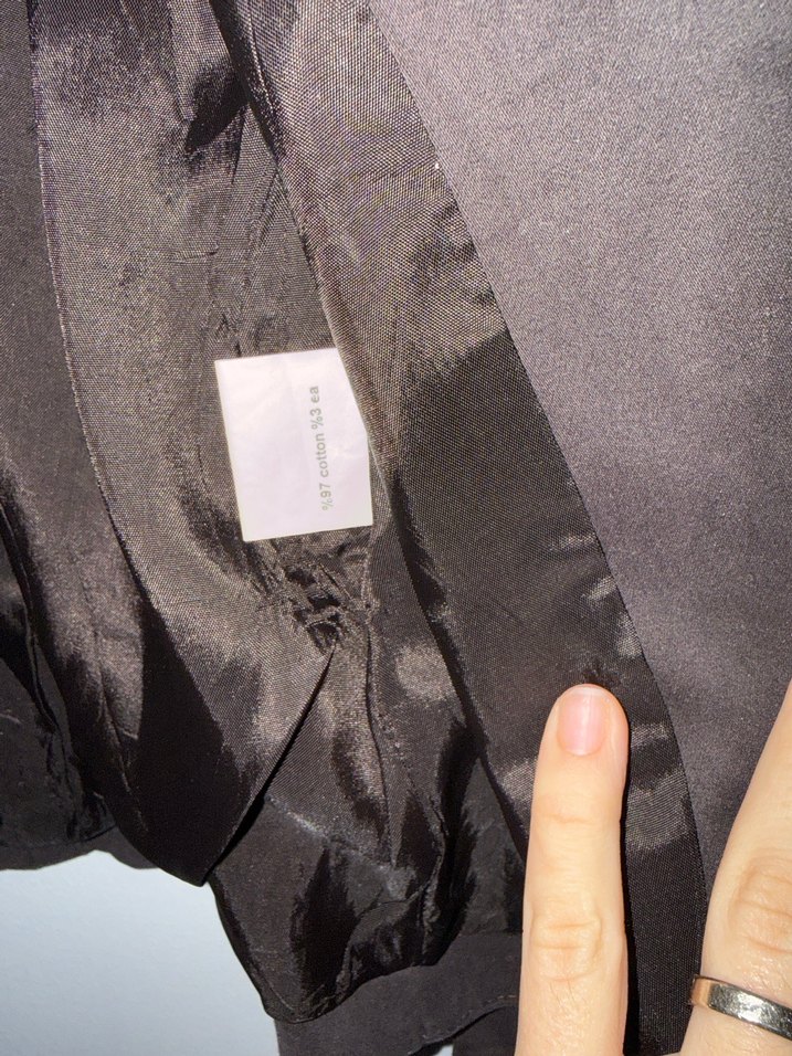 Düğmeli Siyah Kadın Blazer Ceket - Görsel 3