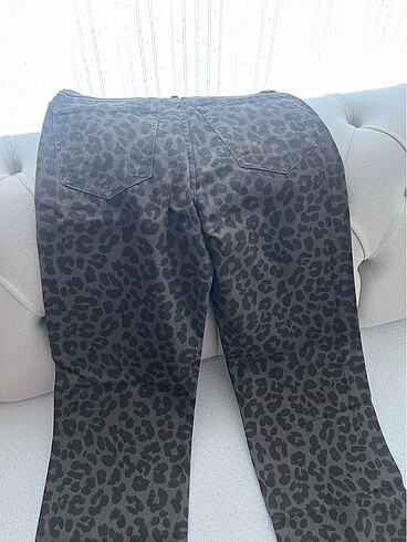 38 Beden siyah Renk Leopar pantolon