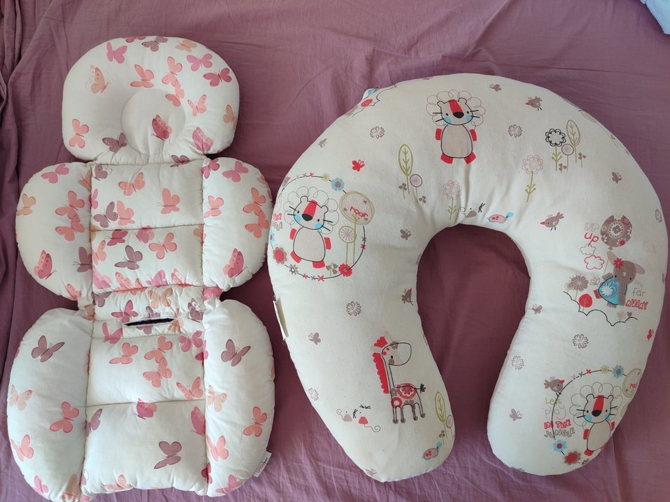 Renkli Desenli Emzirme ve puset  Yastığı - Görsel 4