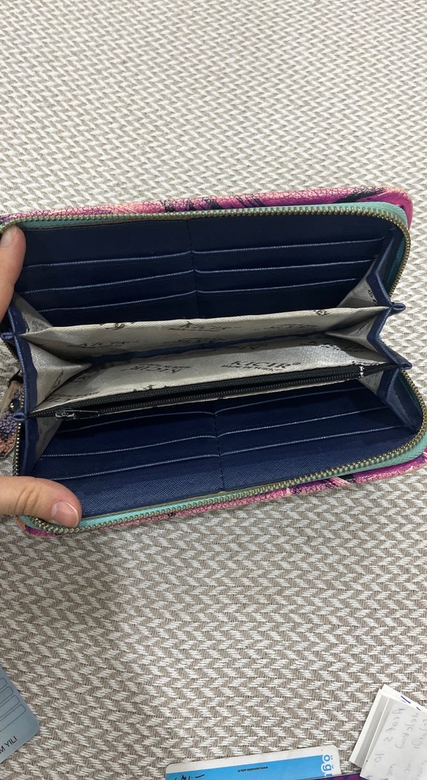 Mavi büyük kadın cüzdan - Görsel 2
