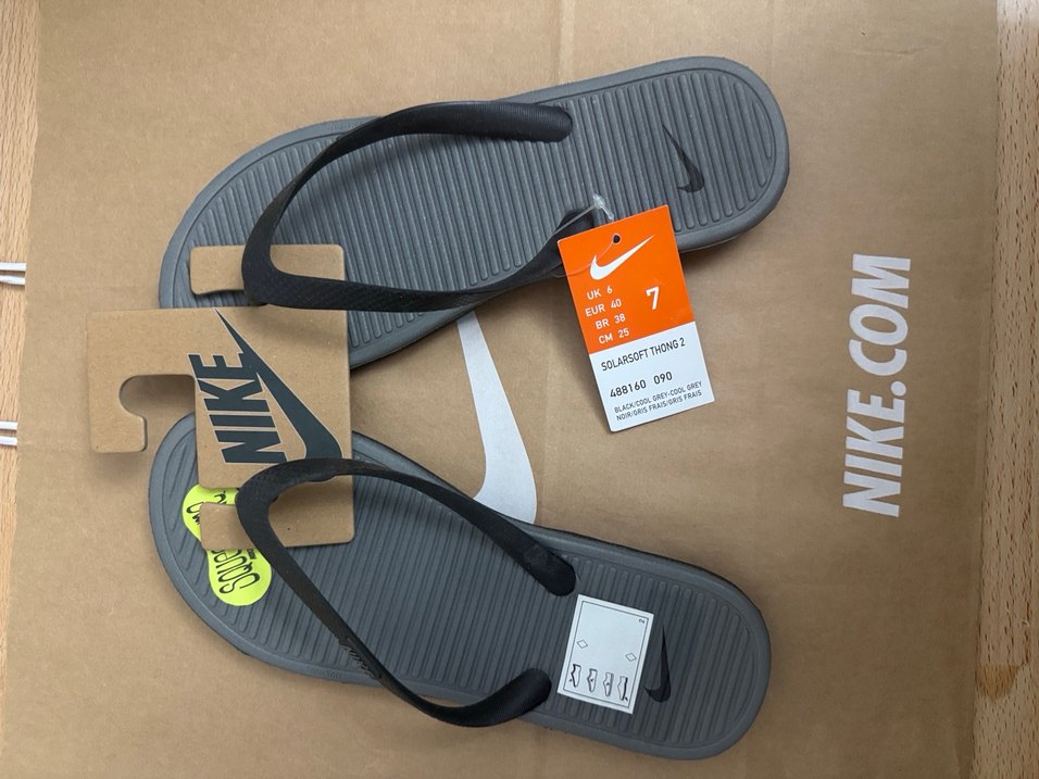 Nike Gri Erkek Spor Terlik - Görsel 2