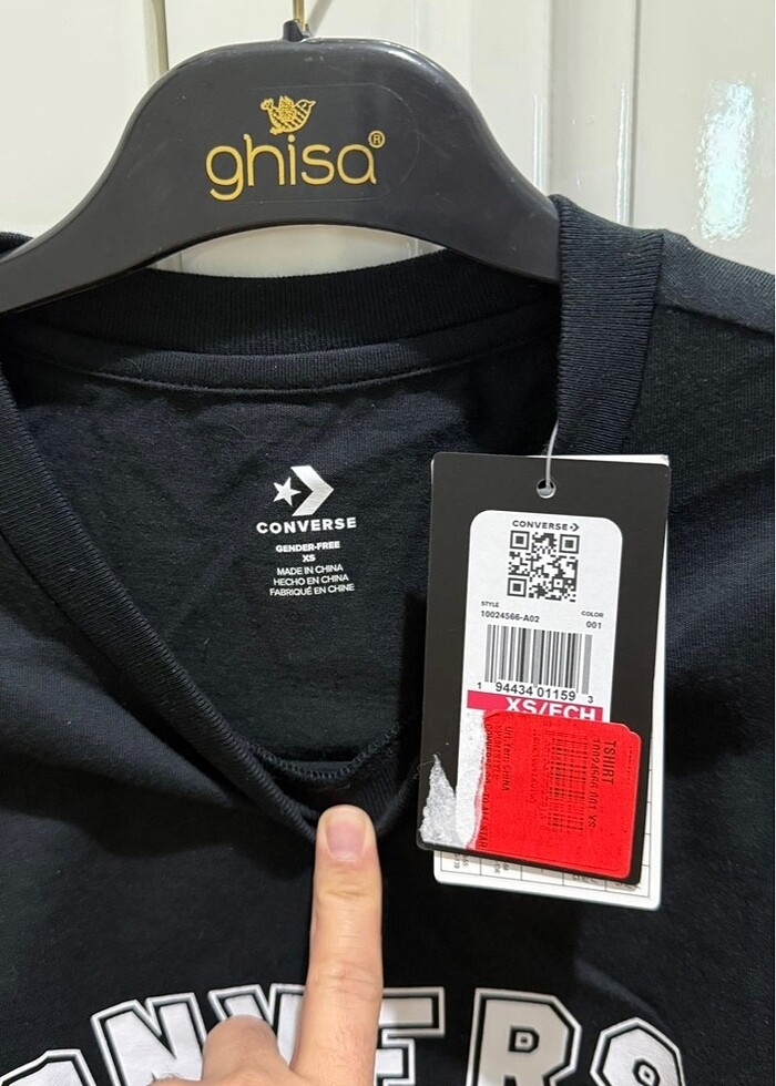 Unisex converse tişört - Görsel 4