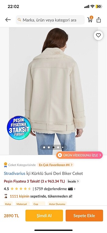 m Beden Stradivarius biker mont