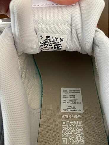 40,5 Beden Puma Kadın Sneaker