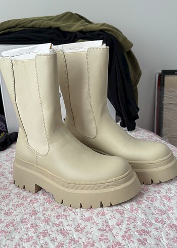 Pull&Bear Bej Platform Topuk Kadın Bot