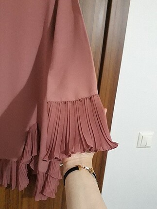 38 Beden pembe Renk Şık tüllü yazlık tunik