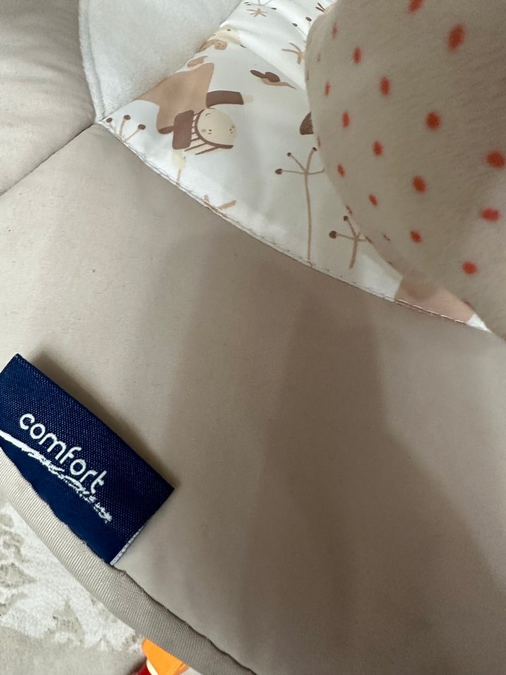 Bej ve Gri Bebek Müzikli bebek salıncak - Görsel 3