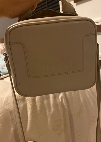 Bej Deri Kadın Çapraz Çanta - Görsel 10