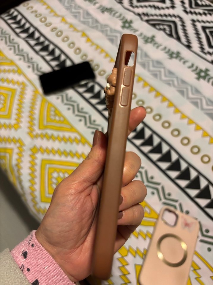 Parlak Bohem Tarzı Kahverengi Telefon Kılıfı - Görsel 2