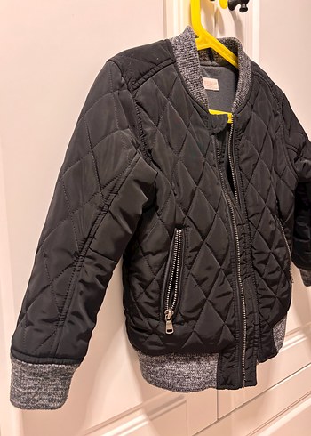 Fermuarlı Gri Erkek Çocuk Mont - Görsel 2