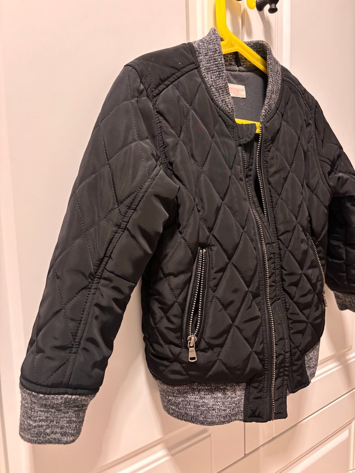 Fermuarlı Gri Erkek Çocuk Mont - Görsel 2