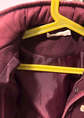 Bordo Erkek Çocuk Düğmeli Streetwear Mont - Görsel 3