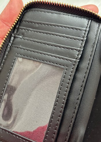 Altın Fermuarlı Yılan Desenli Deri Kadın Cüzdanı - Görsel 7